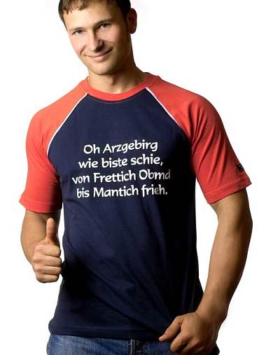 Oh Arzgebirg wie bist du schie..-Schaumdruck